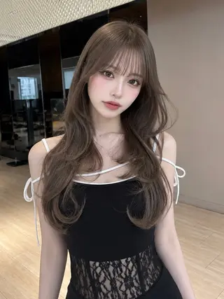 ロング カラー 🎀韓国ヘア🎀 𝓡𝓲𝓷𝓱𝓪のヘアスタイル