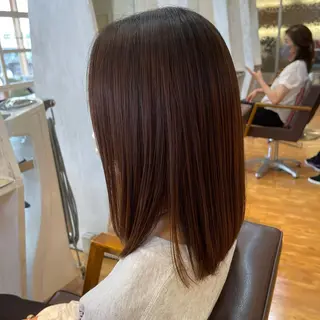 セミロング 梶谷 和希のヘアスタイル