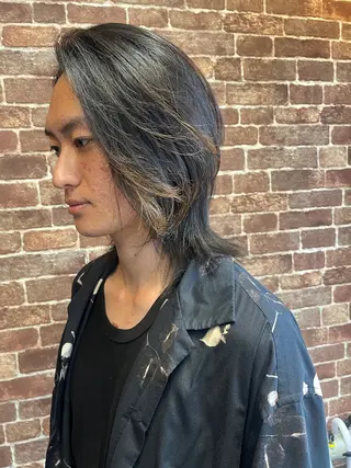 ミディアム メンズ 久木原 ゆりのヘアスタイル