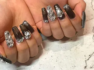 ネイル 韓国/ワンホン/長さ 出しつけ放題🎀のネイルデザイン