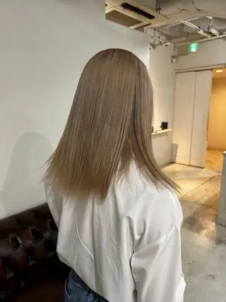 ミディアム カラー 【透明感カラー】💠 TETSUのヘアスタイル