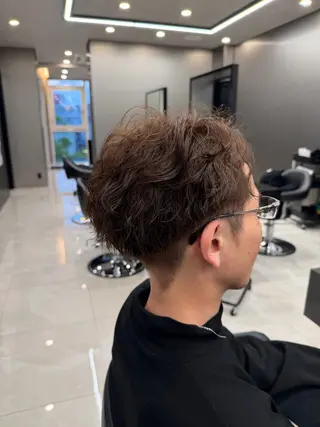 パーマ メンズ 💜ひな💜ブリーチ /透明感/韓国ヘアのヘアスタイル
