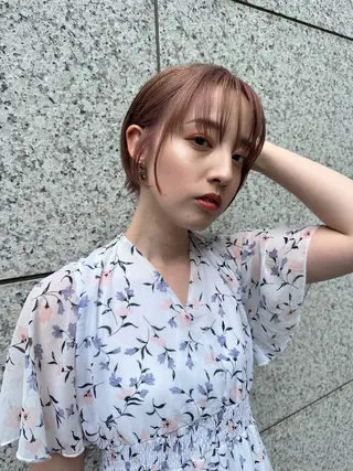 ショート ✨似合わせカラー 阿部賢✨のヘアスタイル