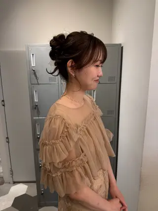ロング ヘアアレンジ ブリーチ/アレンジ 天満/chihiroのヘアスタイル