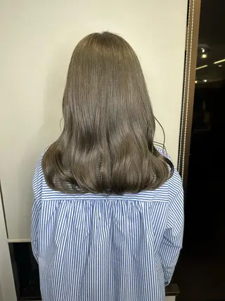 ミディアム カラー ブリーチカラー🫧 森　凪沙のヘアスタイル
