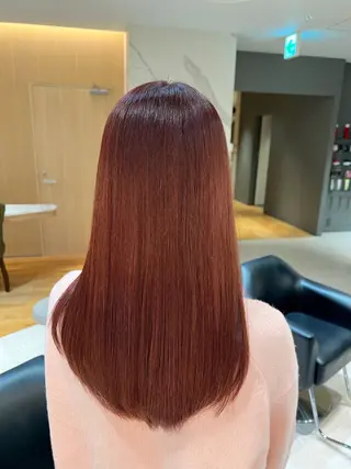 ロング カラー 海外レイヤー/ 梅田美容室のヘアスタイル