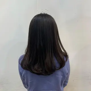 セミロング カラー まろやかカラー🤎 みなとまほのヘアスタイル