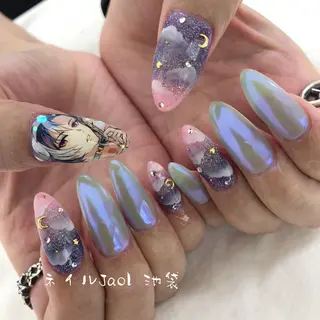 セミロング ネイルJaol 池袋のネイルデザイン