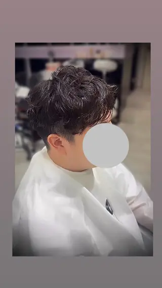 パーマ メンズ 🌸銀座No.1パー マ🌸いでいあやのヘアスタイル