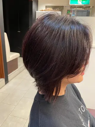 ショート こすげひろと カラー講師のヘアスタイル