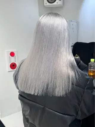 ロング カラー ヘアアレンジ 艶ハイトーン/ヘア アレンジAYAKAのヘアスタイル