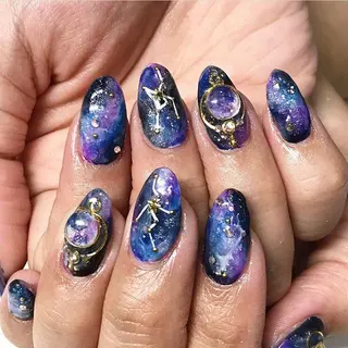 ネイル 渋谷／チップ長さ出し 👑アプレgel-xのネイルデザイン