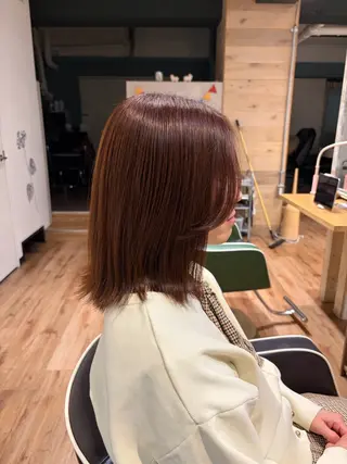 ミディアム カラー ✨ショート/ボブ 縮毛矯正✨アキラのヘアスタイル
