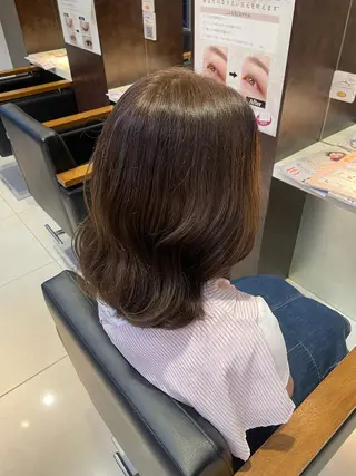 ミディアム 🤎韓国ヘア ベージュ まゆか🤎のヘアスタイル