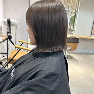 ショート カラー 縮毛/透明感カラー Mariamu🫧のヘアスタイル