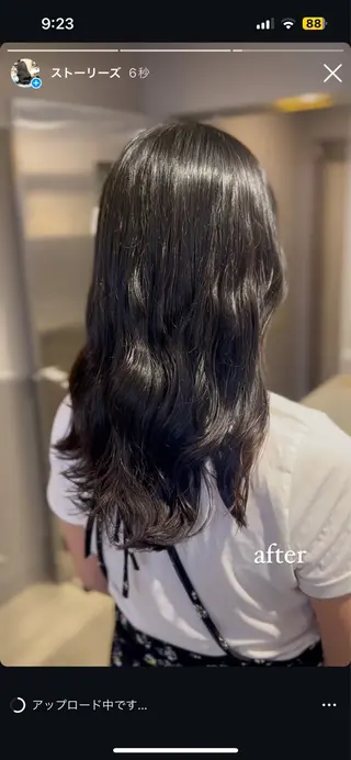 ミディアム カラー パーマ ヘアアレンジ メンズ キッズ 🦋縮毛/韓国レイヤ ー/透明感カラー🦋のヘアスタイル