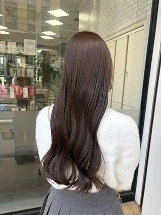 ロング 艶髪/透明感カラー 🫧韓国ヘアのヘアスタイル
