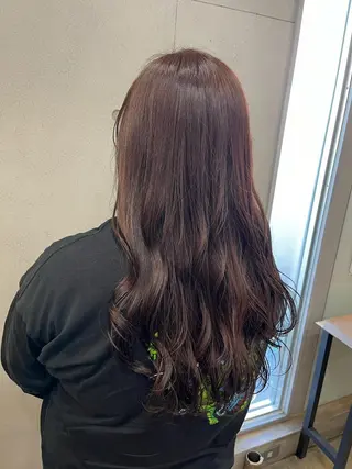 セミロング おせ ちさとのヘアスタイル