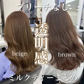 カラー 🪽ハイトーン🏹 ブリーチ🫧海志🍿のヘアスタイル