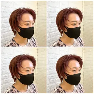 ショート カラー ハイトーン/ブリーチ 山崎 悠次のヘアスタイル