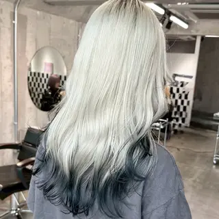 ロング カラー ヘアアレンジ ✨ブリーチカラー× 艶髪SUZU🛼🫧のヘアスタイル