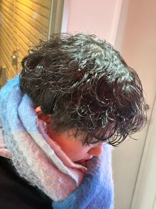 ミディアム カラー パーマ メンズ 🔥最強メンズ特化/ パーマの達人🔥風見のヘアスタイル