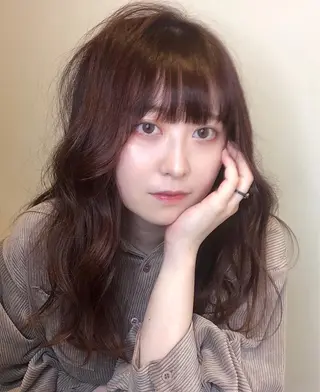 ロング カラー 永井 亜実のヘアスタイル