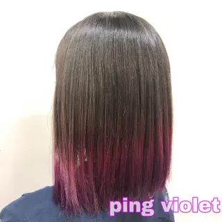 ミディアム カラー ヘアアレンジ TSUNA 🌙 Lim 五反田のマツエク・マツパデザイン