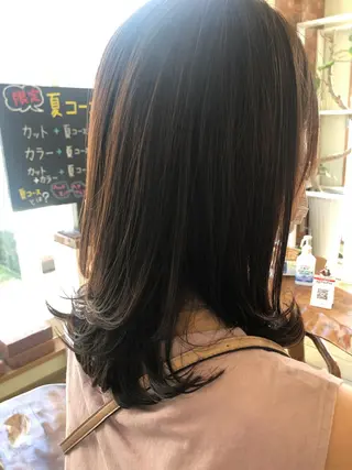 ミディアム パーマ ナチュラルオーブン 大村店🍀深松孝枝のヘアスタイル