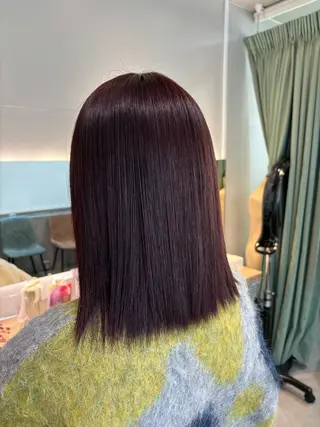 ミディアム カラー りあの🎀 /暖色カラー🍒のヘアスタイル