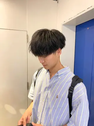 ショート メンズ JINKIメンズ特化 メンズカットパーマのヘアスタイル