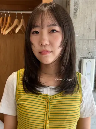 カラー カエデ🐬 カットモデルのヘアスタイル