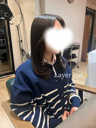ロング 古澤 里菜のヘアスタイル