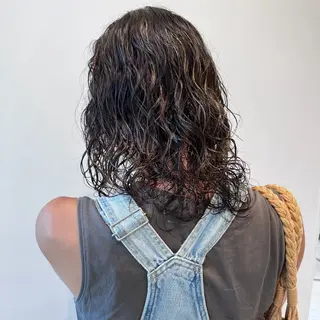 ロング ボブパーマ／アレンジ Onのヘアスタイル