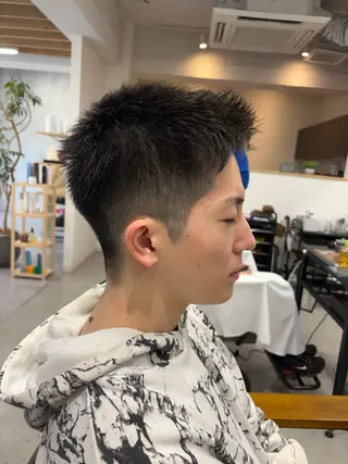 ショート カラー パーマ ヘアアレンジ メンズ 🐈外山　ユカリ🐈 モデル募集中のヘアスタイル