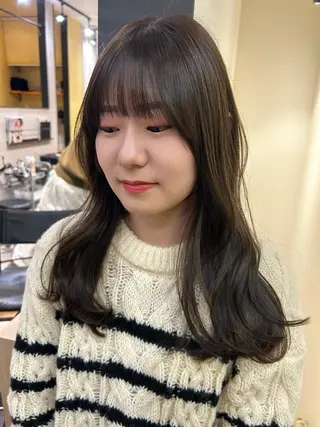 ロング カラー hubhair レイヤー/透明感のヘアスタイル
