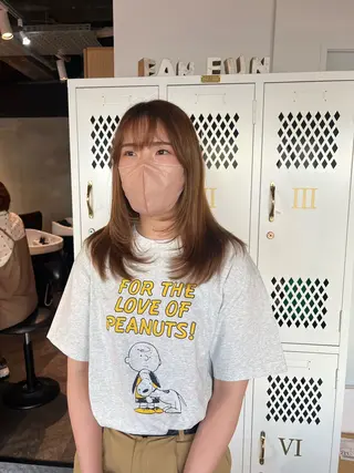セミロング くまざき なな /パーマモデル募集中のヘアスタイル