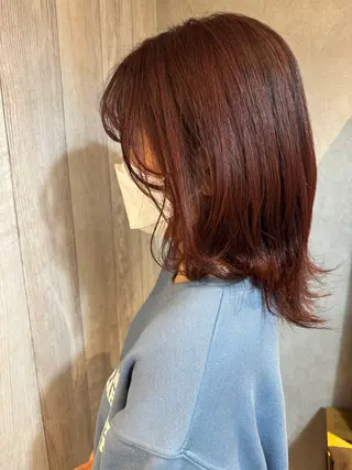 ミディアム カラー 大塚 しおりのヘアスタイル