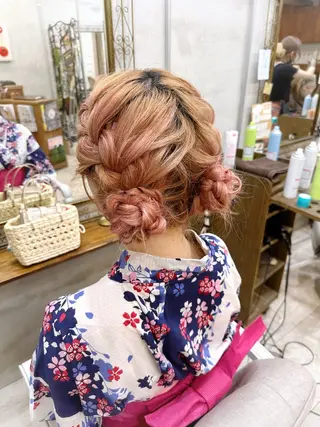 セミロング カット スパのヘアスタイル