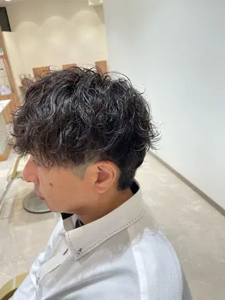 ショート パーマ メンズ 髪質改善ケア/透明感 カラー伊藤 千尋のヘアスタイル