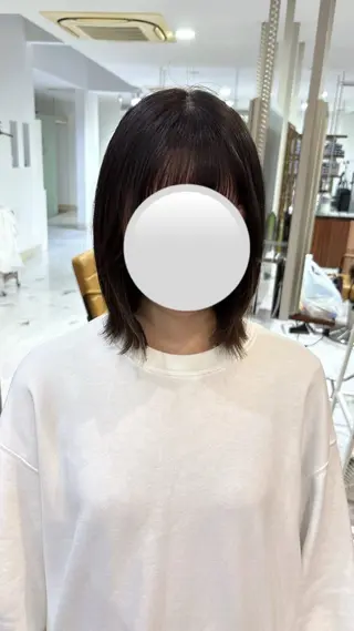 ミディアム 坂井田 愛のヘアスタイル