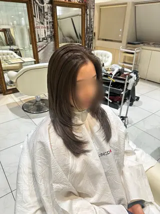 ロング 杉山 咲絵のヘアスタイル
