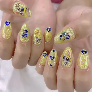 ネイル 渋谷／チップ長さ出し 👑アプレgel-xのネイルデザイン