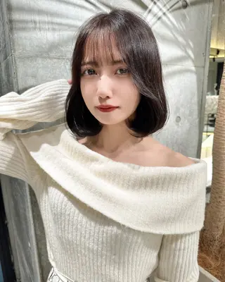 ミディアム カラー ✨髪質改善特化✨副 店長椎葉信乃介のヘアスタイル