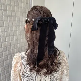 ヘアアレンジ 銀座:似合わせカラー オリーブ🫒アレンジのヘアスタイル