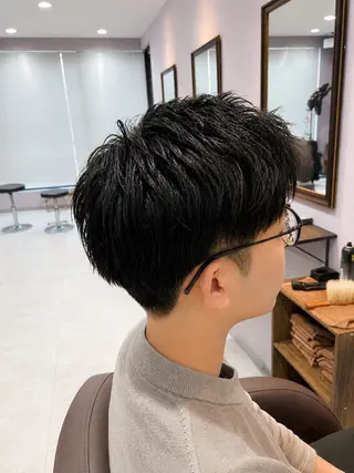 ショート メンズ 栗田 孝之のヘアスタイル