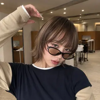 ショート カラー kakeru/ ミディアムレイヤーのヘアスタイル