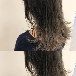 ロング カラー 似合わせ/レイヤー /ボブ/新谷のヘアスタイル