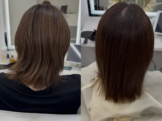 ミディアム 縮毛矯正モデル募集 Liore'のヘアスタイル