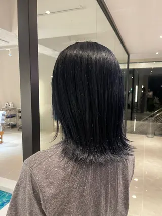 ミディアム カラー SPUR ふうのヘアスタイル